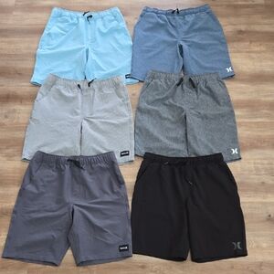 Hurley Boy's Shorts - Blue, Gray, Black